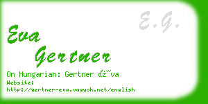 eva gertner business card